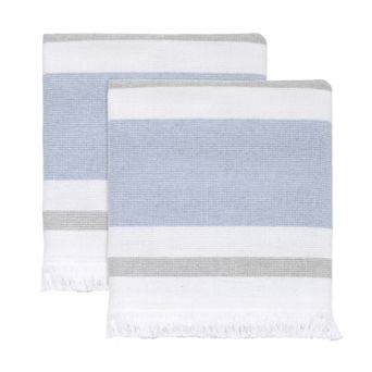 IZOD Clubhouse Stripe 2 pc Hand Towels Set