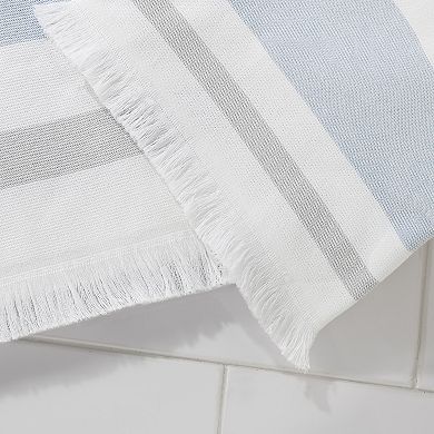IZOD Clubhouse Stripe 2 Piece Fingertip Towels Set