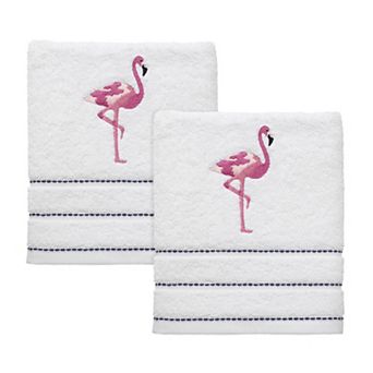 IZOD Flamingo 2 pc Hand Towels Set