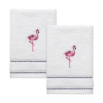 IZOD Flamingo 2 pc Fingertip Towel Set