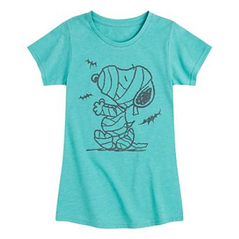 Girls 7-16 Peanuts Snoopy Mummy And Bats Graphic Tee