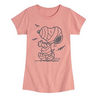 Girls 7-16 Peanuts Snoopy Mummy And Bats Graphic Tee