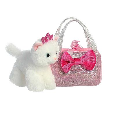 Aurora Small Pink Fancy Pals 6" Trendy Sparkle Pink Fashionable Stuffed ...
