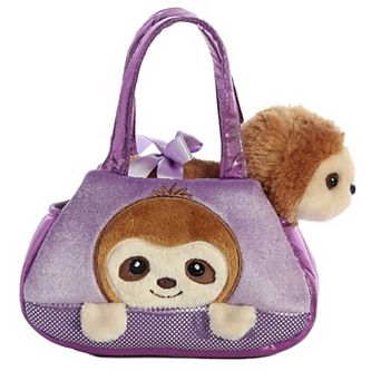 Aurora Small Multicolor Fancy Pals 7" Peek-a-boo Sloth Fashionable Stuffed Animal