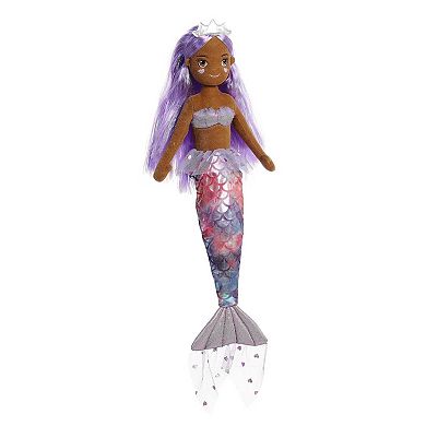 Aurora Large Purple Sea Sparkles Cheekys 18" Heart Enchanting Stuffed Doll