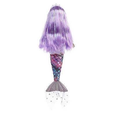 Aurora Large Purple Sea Sparkles Cheekys 18" Heart Enchanting Stuffed Doll