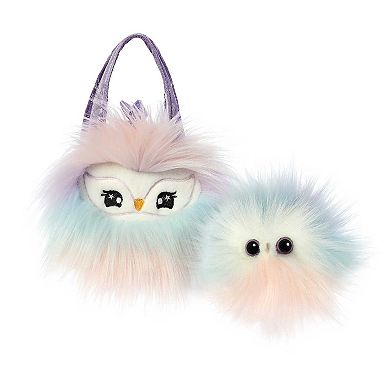 Aurora Small Multicolor Fancy Pals 5.5" Lilac Owl Fashionable Stuffed Animal