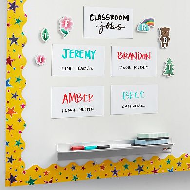 1-pack Dry Erase Reusable And Customizable Magnetic Tape Roll, 4" Wide, (15 Ft)