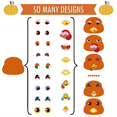 Make a Turkey Stickers 151 Pcs