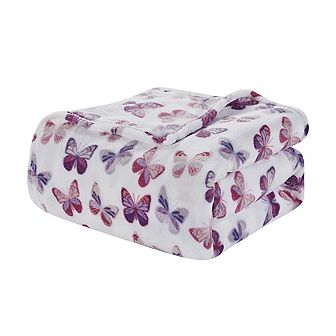 Luxurious Ultra Soft Lightweight Rose Butterfly Premium Quality Bed Blankets.