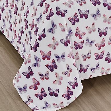 Luxurious Ultra Soft Lightweight Rose Butterfly Premium Quality Bed Blankets.