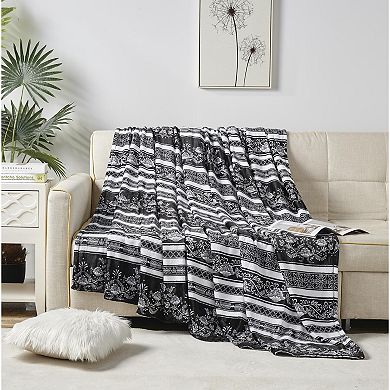 Odelia Printed Luxurious Ultra Soft Lightweight Bed Blanket