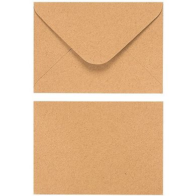 100-count A1 Kraft Paper Invitation Envelopes For Wedding, Party, 3 5/8 X 5 1/8"