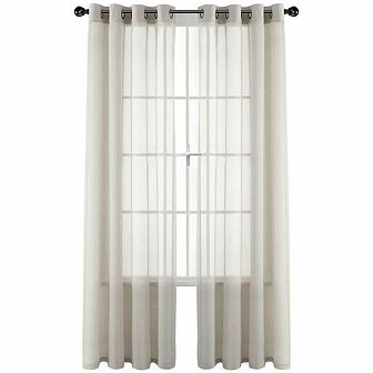 Goodgram Basic Home Grommet Top Single Sheer Window Curtain Panel