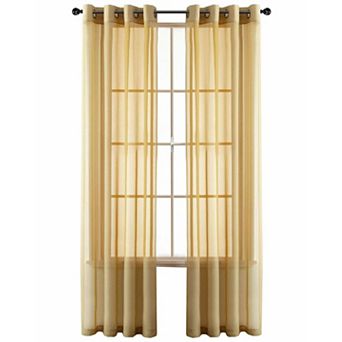 Goodgram Basic Home Grommet Top Single Sheer Window Curtain Panel