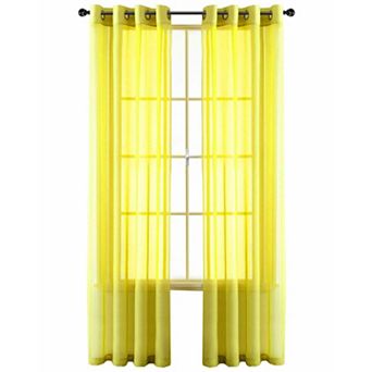 Goodgram Basic Home Grommet Top Single Sheer Window Curtain Panel