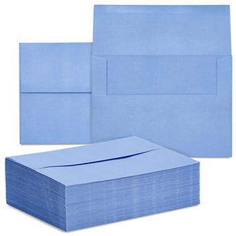 96 Pack Light Blue 5x7 Envelopes For Invitations, A7 Size For Greeting Cards