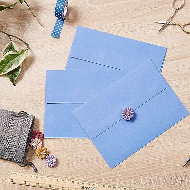 96 Pack Light Blue 5x7 Envelopes For Invitations, A7 Size For Greeting Cards