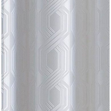 Kate Aurora Contemporary Living 2 Pack Semi Sheer Geometric Grommet Top Curtain Panels
