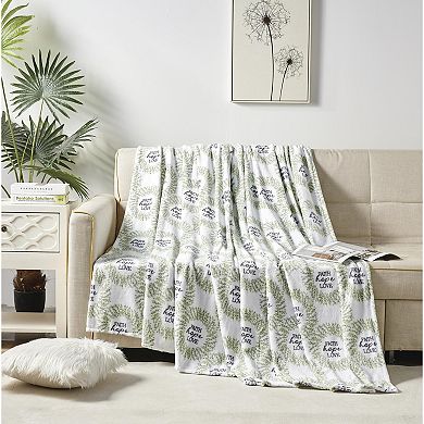 Faith, Hope & Love Printed Luxurious Ultra Soft Lightweight Bed Blanket