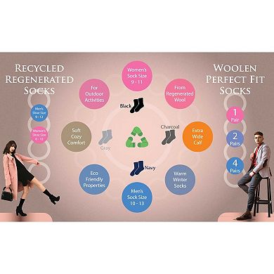 Women’s Perfect Fit Wool Crew Socks for Daily Use