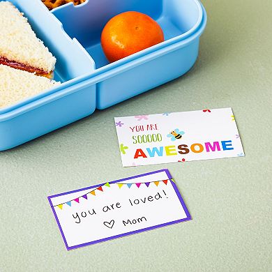 60-pack Motivational Lunch Box Notes For Kids, Inspirational Cards, 30 Designs