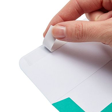 100 Pack A6 Colored Envelopes For 4x6 Invitations, Self-adhesive, 7 Colors