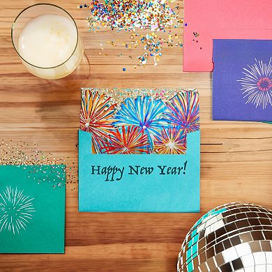 100 Pack A6 Colored Envelopes For 4x6 Invitations, Self-adhesive, 7 Colors