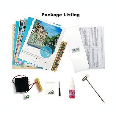Diy 3d Book Nook Kit Island Of Love Cafe 83pcs
