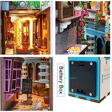 Diy 3d Book Nook Kit Island Of Love Cafe 83pcs