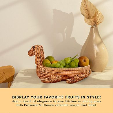 Dog Shaped Storage Basket Brown