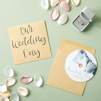 100-pack Kraft Paper Brown 5.5" X 5.5" Square Flap Envelopes For Invites Notes