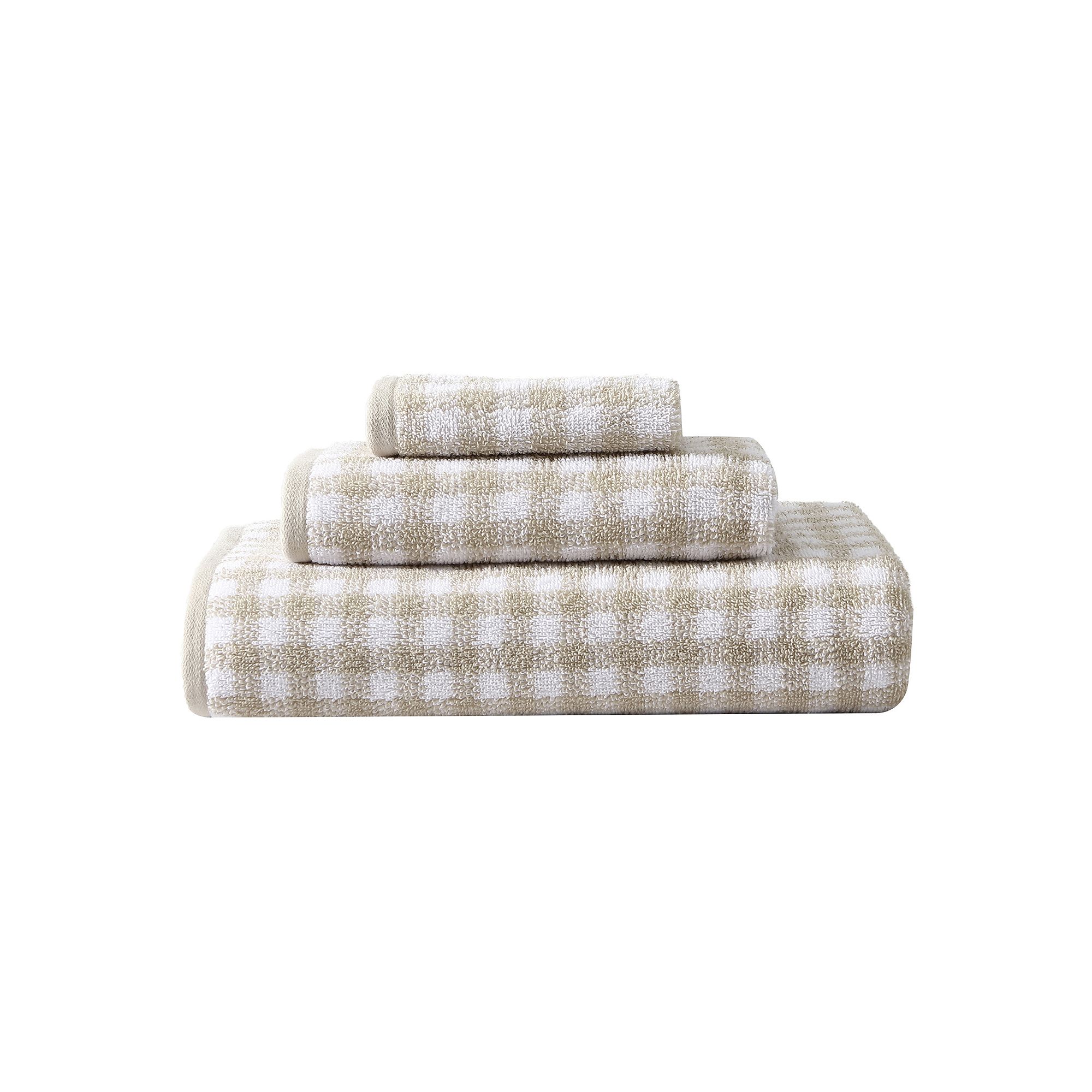 Laura Ashley Ginny 3-pc. Towel Set, Beige Khaki