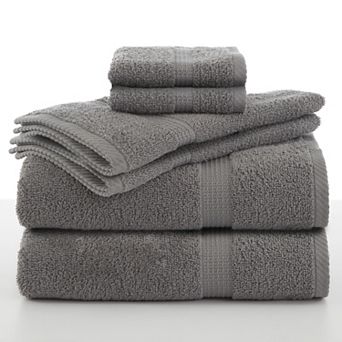Utica 6 pc Quick-Dry Cotton Towel Set