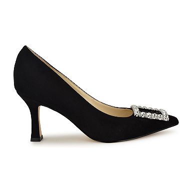 Nine West Jaquee Women's Buckle Toe Embellished Dress Pumps