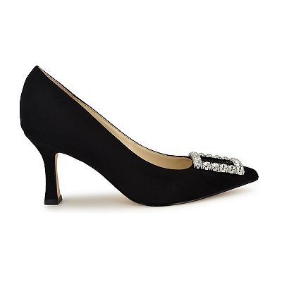 エレガント【NINE WEST】Demmure Pointy Toe Dress パンプス Nine West Jaquee Women's Buckle Toe Embellished Dress Pumps