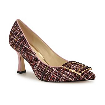 Nine West Jaquee Women's Buckle Toe Embellished Dress Pumps