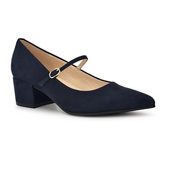 Nine West Pins Women's Block Heel Pointy Toe Dress Pumps