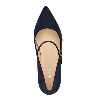 Nine West Pins Women's Block Heel Pointy Toe Dress Pumps