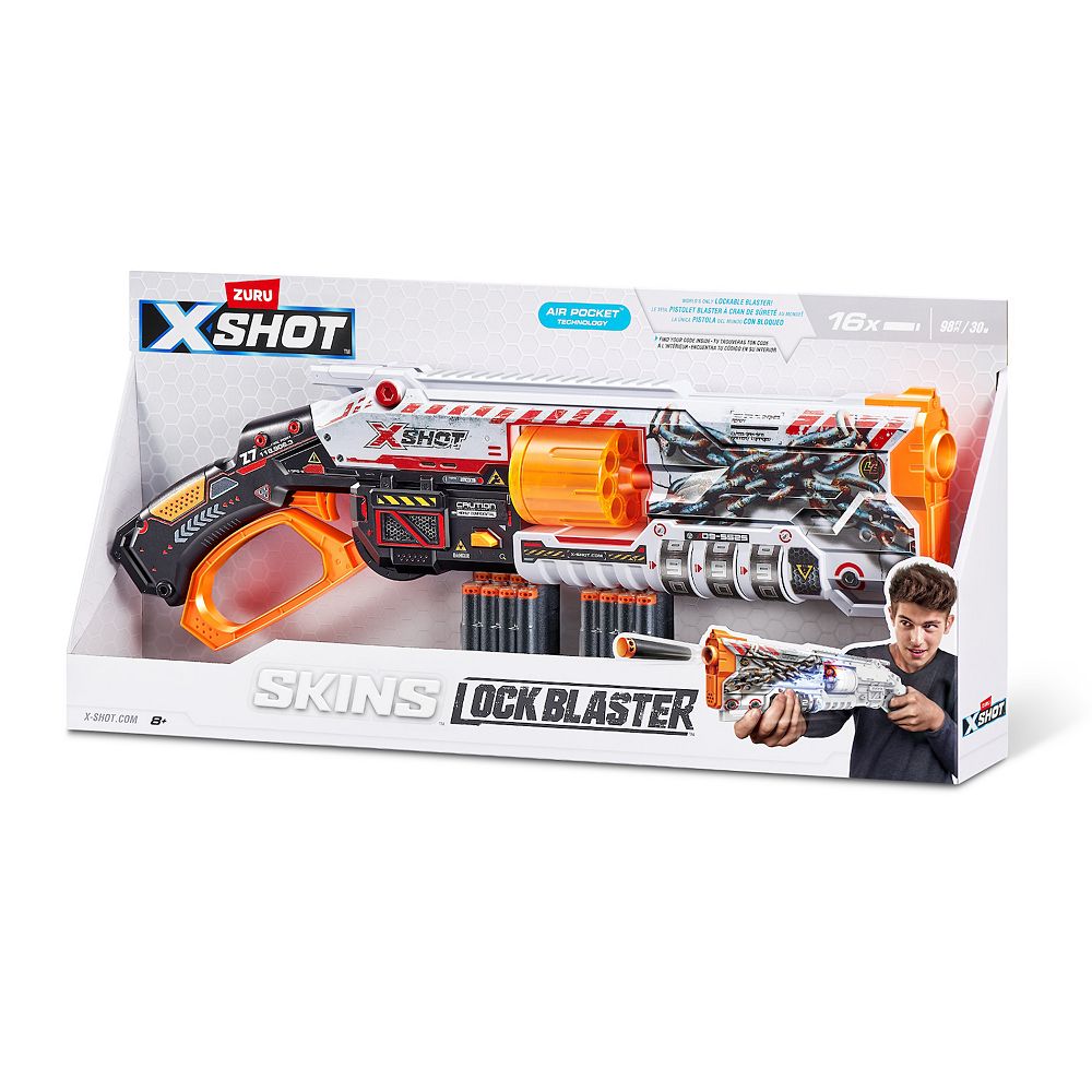 X-Shot Skins Lock Blaster by Zuru