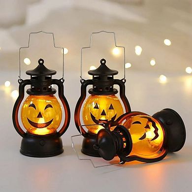 Led Haloween Pumpkin Ghost Lanter Candle Light Halloween Party ...