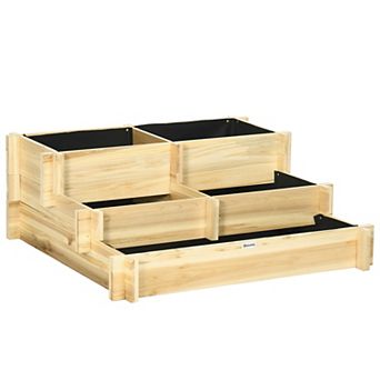 Outsunny 3 tier Raised Garden Bed for Vegetables
