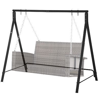 Outsunny Swing Stand, Meta Swing Frame, 528 Lbs Weight Capacity