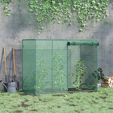 Outsunny 6 x 3ft Crop Cage, Double Doors Plant Protection Tent
