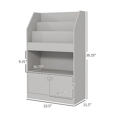 Toy Storage Cabinet, Kids Bookcase Childrens Bookshelf