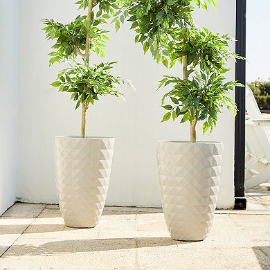 Glitzhome Tall Planters For Outdoor