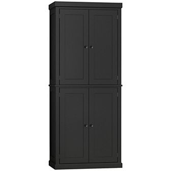 Homcom Modern Kitchen Pantry, 6 tier Cabinet Organizer W/ 4 Adjustable