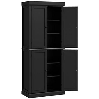 HOMCOM 72inch Kitchen Pantry Storage Cabinet with 4 Doors