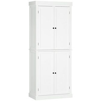 Homcom Modern Kitchen Pantry, 6 tier Cabinet Organizer W/ 4 Adjustable