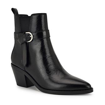 Nine West Lemone Women's Block Heel Dress Ankle Boots